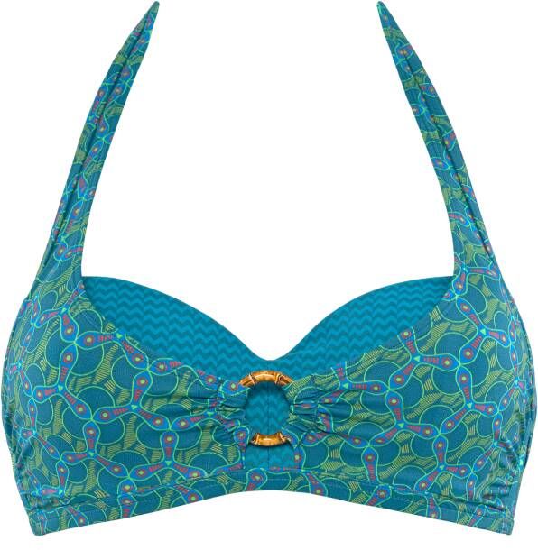 Marlies Dekkers oceana plunge balconette wired padded lagoon blue and green
