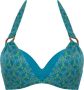 Marlies Dekkers oceana push up bikini top wired padded lagoon blue and green - Thumbnail 2