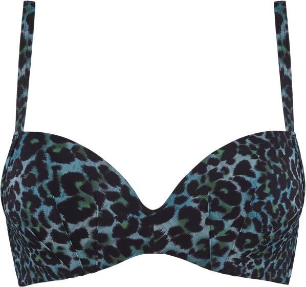 Marlies Dekkers panthera push up wired padded black and green