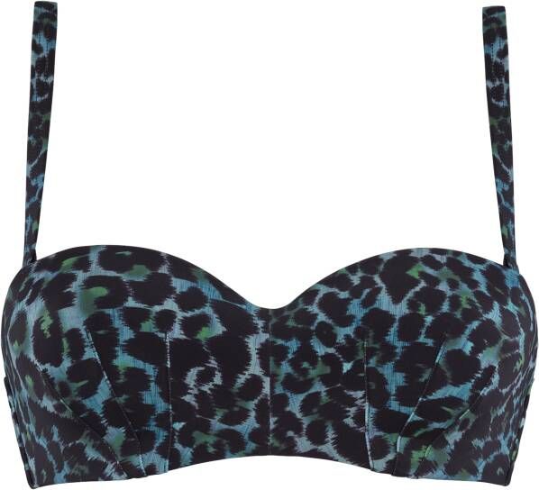 Marlies Dekkers panthera strapless wired padded black and green