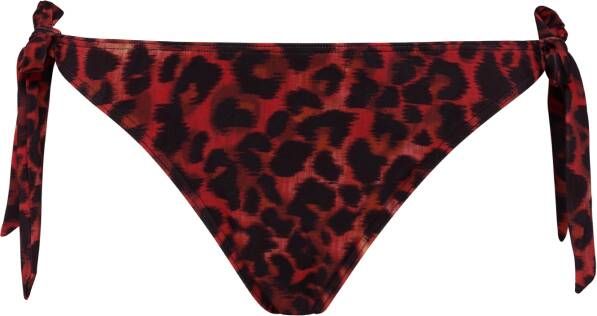 Marlies Dekkers panthera tie and bow slip black and red