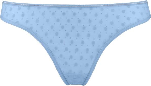 Marlies Dekkers petit point butterfly string light blue and silver