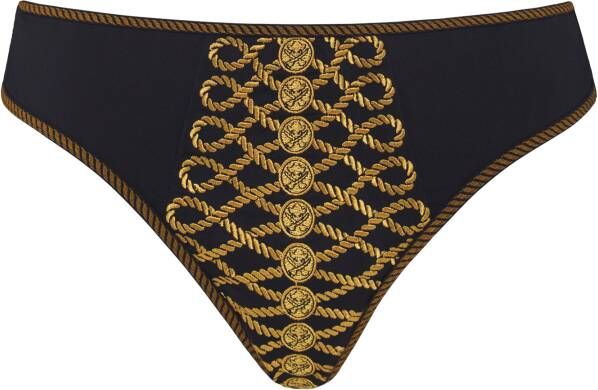 Marlies Dekkers pirate queen butterfly slip black and gold