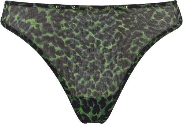 Marlies Dekkers rhapsody 4 cm string black green leopard