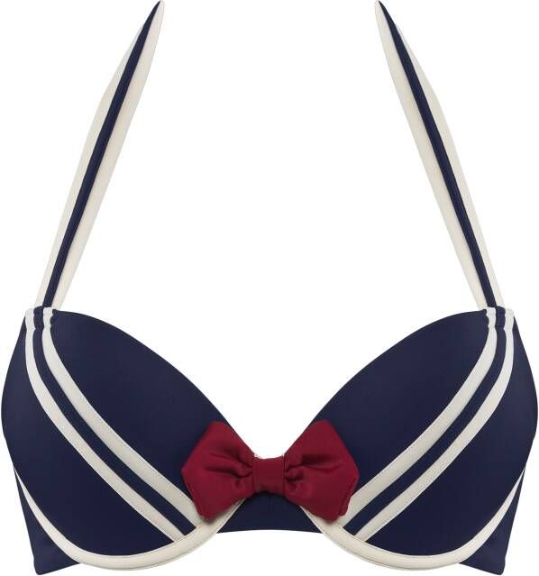 Marlies Dekkers sailor mary sailor mary push up bikini top wired padded blue ivory red