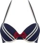 Marlies Dekkers sailor mary sailor mary push up bikini top wired padded blue ivory red - Thumbnail 1