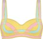 Marlies Dekkers samba queen balconette bh wired padded yellow and pink pastel - Thumbnail 1