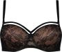 Marlies Dekkers space odyssey balconette bh wired padded black lace and sand - Thumbnail 1