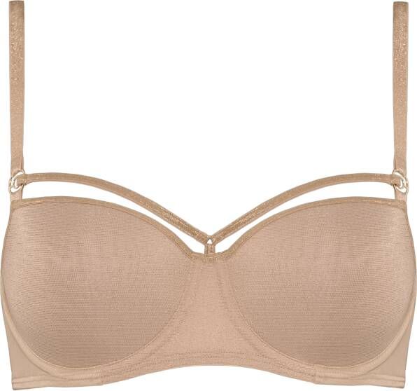 Marlies Dekkers space odyssey balconette bh wired padded sand and golden lurex