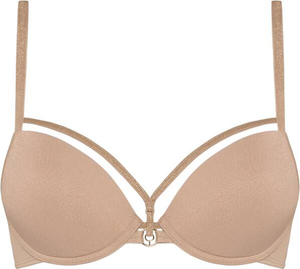 Marlies Dekkers space odyssey push up bh wired padded sand and golden lurex