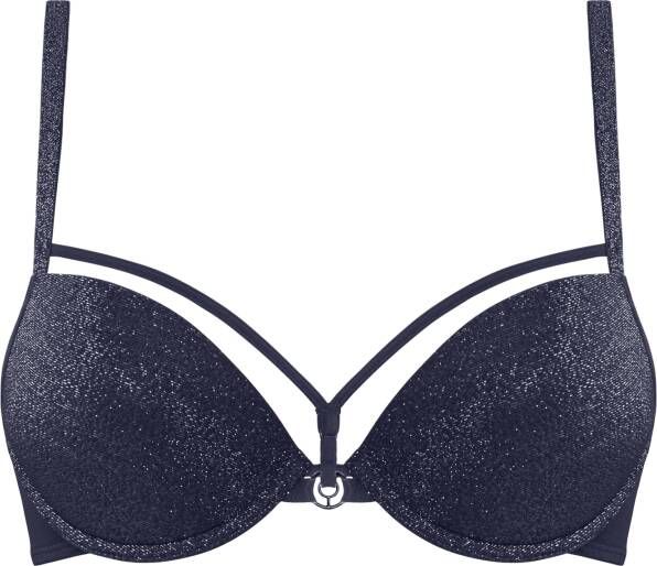 Marlies Dekkers space odyssey push up bh wired padded shimmering blue