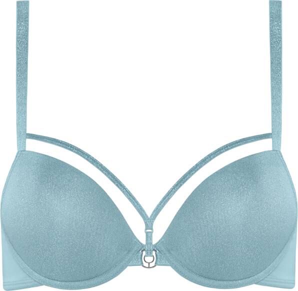 Marlies Dekkers space odyssey push up bh wired padded shining blue and silver