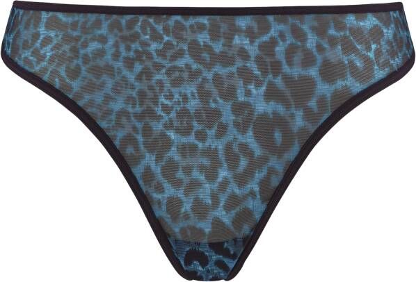 Marlies Dekkers the art of love 4 cm string black leopard and blue