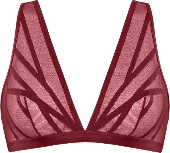 Marlies Dekkers the illusionist bralette unwired unpadded cabernet red