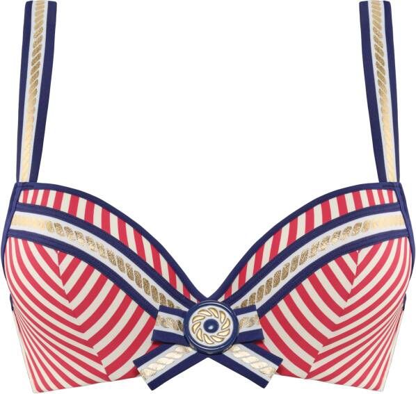 Marlies Dekkers victoria push up wired padded red ivory blue