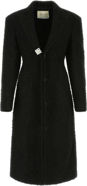 1017 Alyx 9SM Black Boucl���� Coat Zwart Dames