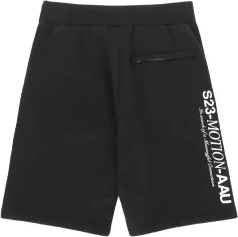 1017 Alyx 9SM Bermuda Shorts met Logo en Contrasterende Print Black Heren
