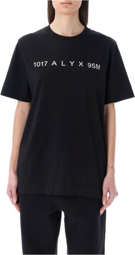 1017 Alyx 9SM Clothing T-Shirts Polos Black white Ss23 Zwart Dames