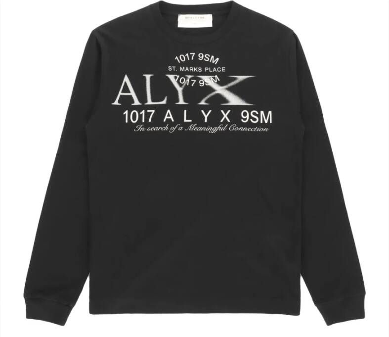 1017 Alyx 9SM Long Sleeve Tops Zwart Heren