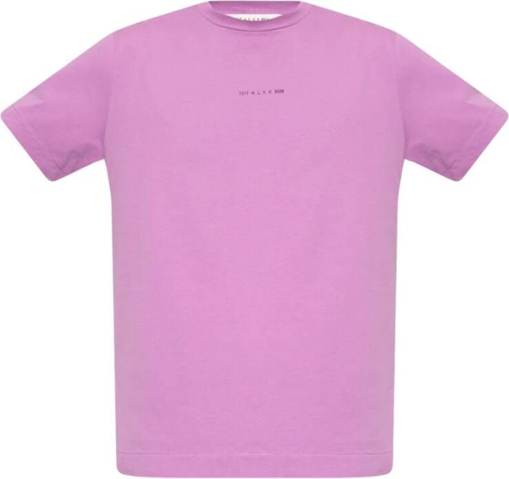 1017 Alyx 9SM T-shirt with logo Paars Heren