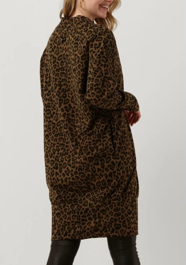 10days Bruine Mini Jurk V-neck Dress Leopard - Foto 2