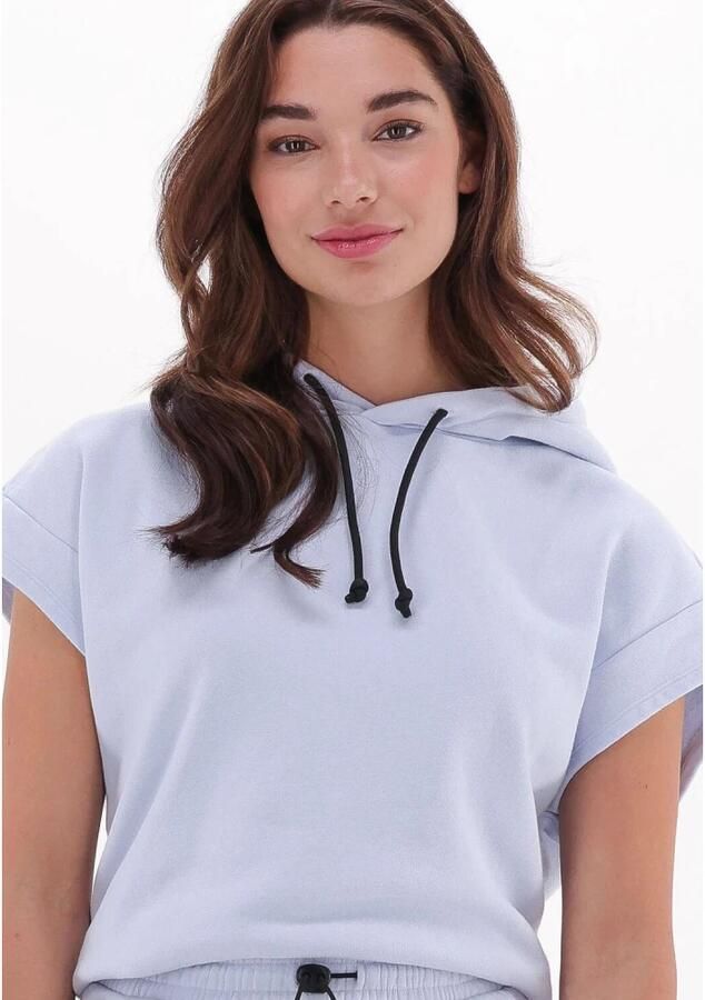 10Days Oversized Hoodie Sweater Blauw Blue Dames