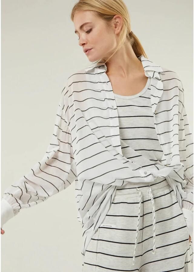 10days Ecru Blouse Oversized Blouse Stripe
