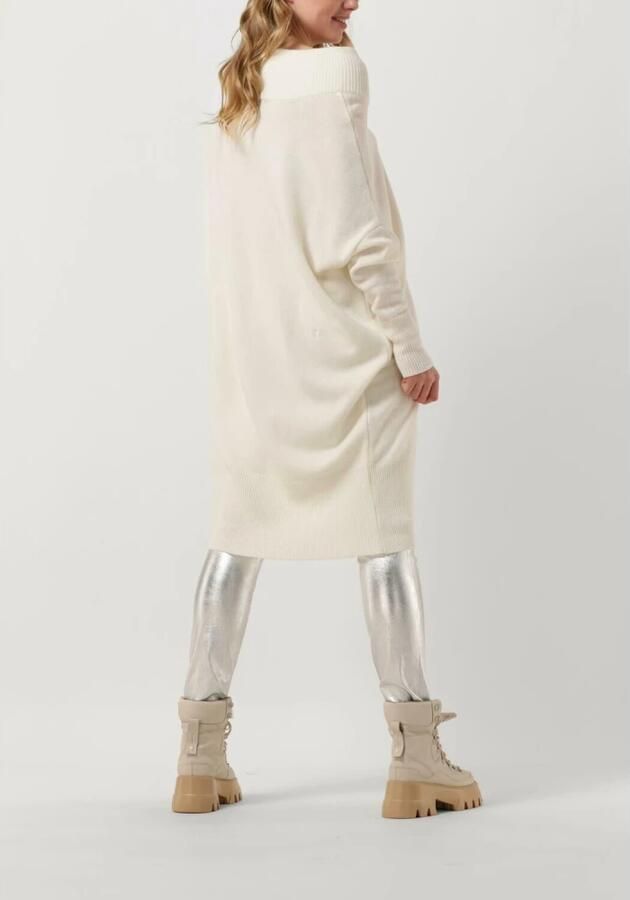 10days Witte Midi Jurk Soft Knit V-neck Dress - Foto 3