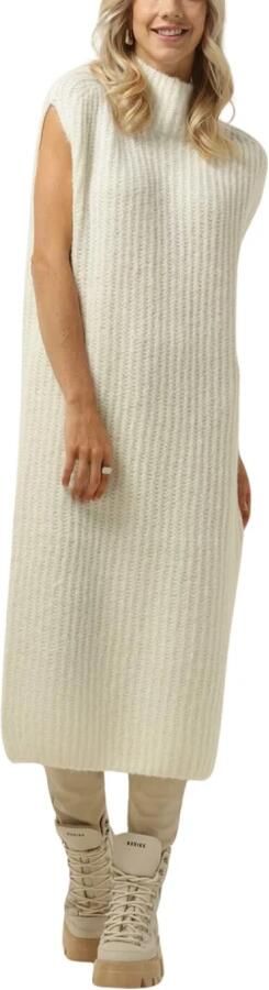 10Days Turtle Neck Midi Jurk Ecru Beige Dames - Foto 3