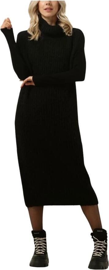 10Days Turtle Neck Midi Jurk Zwart Black Dames - Foto 3