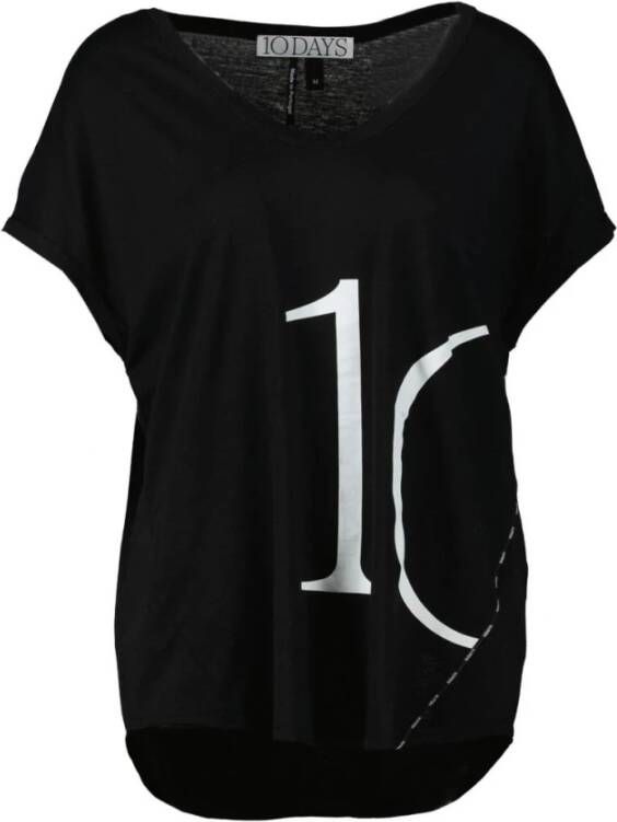 10Days T-Shirt Zwart Dames