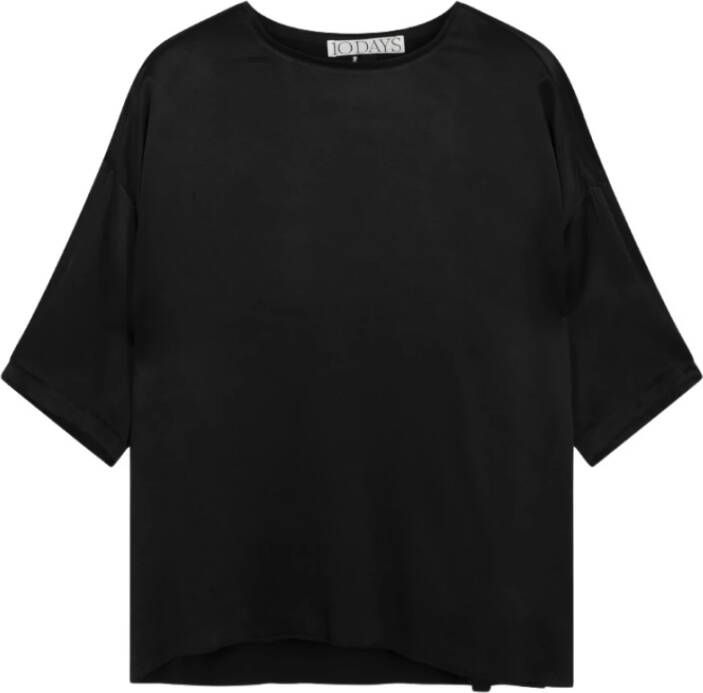 10Days T-Shirts Zwart Dames