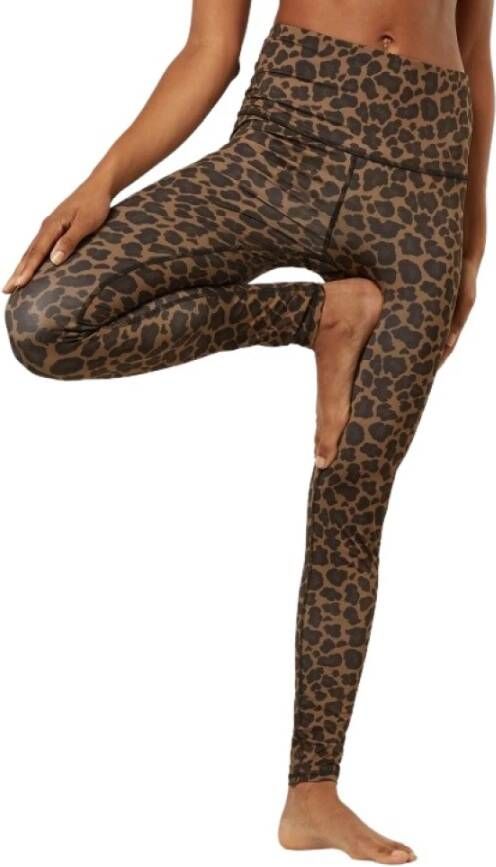 10Days Yoga -legging met luipaardprint Bruin Dames