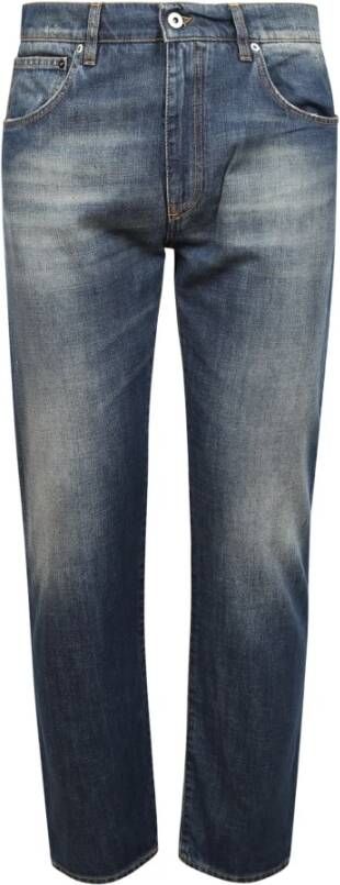 14 Bros Rechte broek Blauw Heren