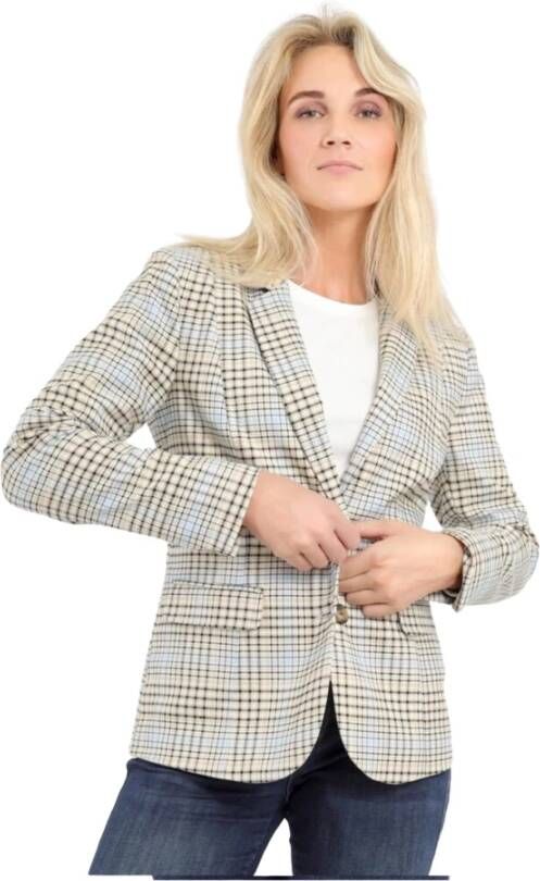 2-Biz Blazer Grijs Dames