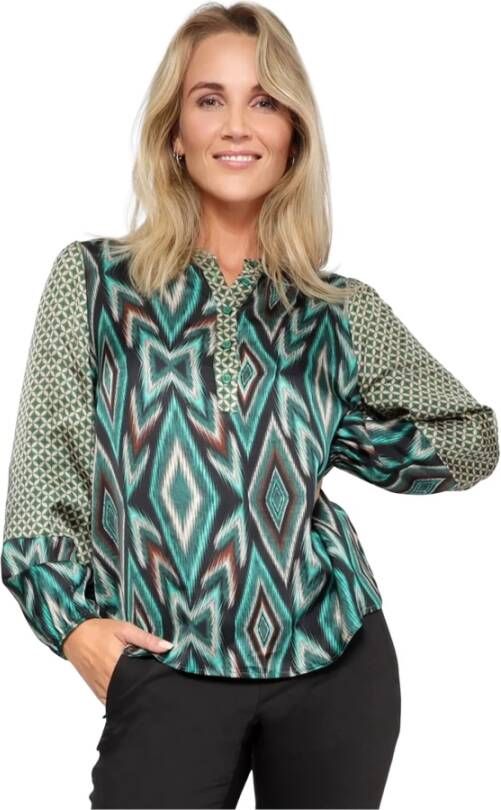 2-Biz Blouse & shirt Groen Dames