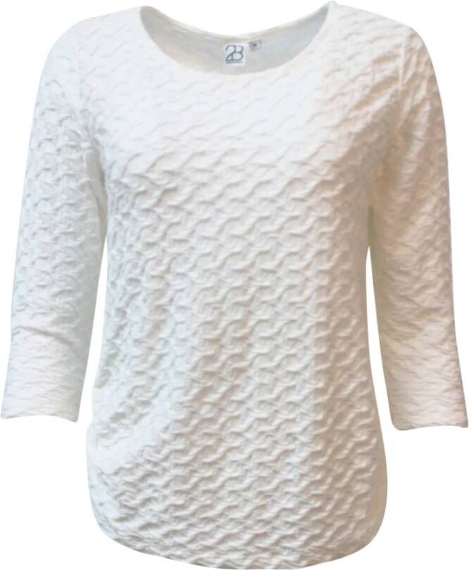 2-Biz Elegante en Comfortabele Blouse Selanie White Dames