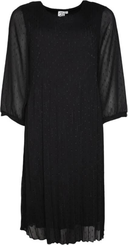 2-Biz Comfortabele Maxi Dagjurk Zwart Dames