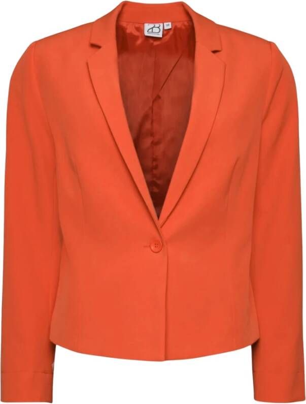 2-Biz Elegant en stijlvol Olyvia Clay Blazer Oranje Dames