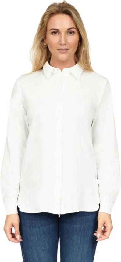 2-Biz Klassiek Wit Overhemd Zacht en Comfortabel White Dames