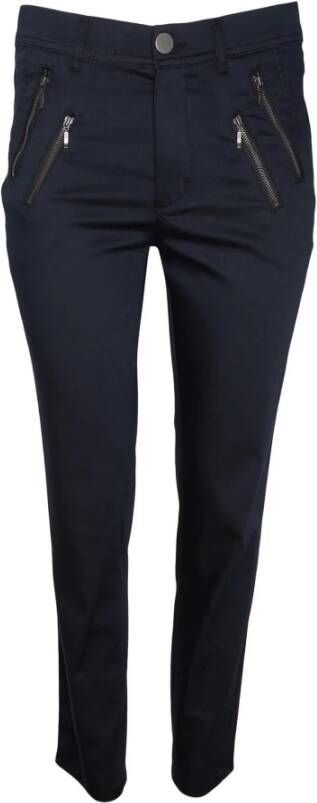 2-Biz Marine Celona Broek met Ritsdetails Blauw Dames