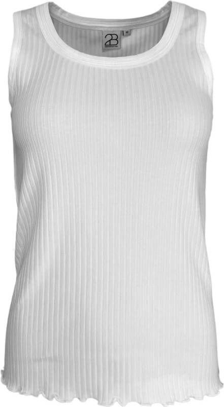 2-Biz Eenvoudige Cloud Top White Dames