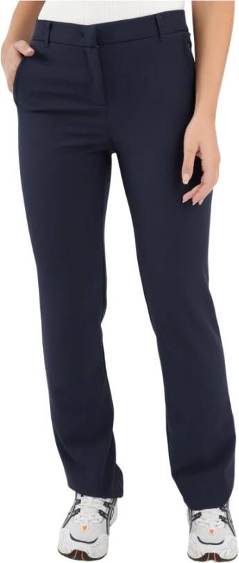2-Biz Olja Wave Chinos Stijlvolle en Slimme Damesbroek Blauw Dames