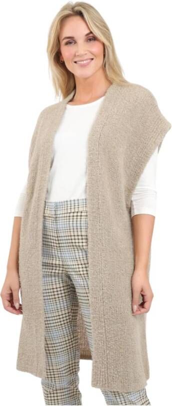 2-Biz Rits Sweater Beige Dames