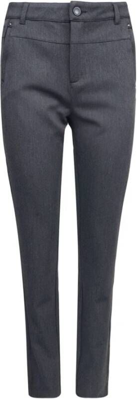 2-Biz Slim-Fit Broek Grijs Dames