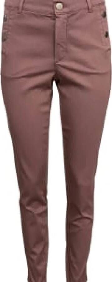 2-Biz Slim-fit broek Paars Dames