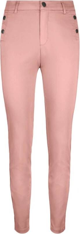 2-Biz Slim-fit Trousers Roze Dames