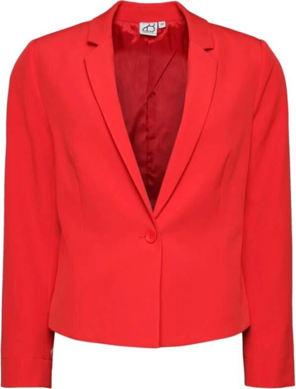 2-Biz Stijlvol en Elegant Olyvia Blazer in Vurig Rood Red Dames