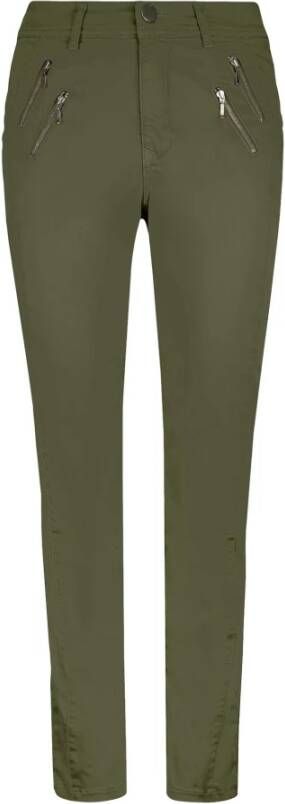 2-Biz Stijlvolle Celona Herfstgroene Broek Groen Dames