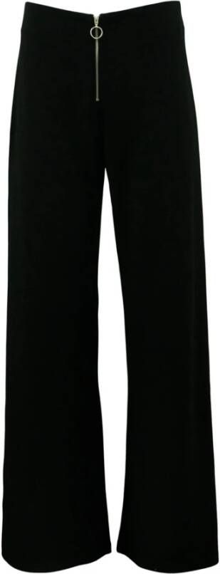 2-Biz Wijde Broek Zomerse Stijl Black Dames